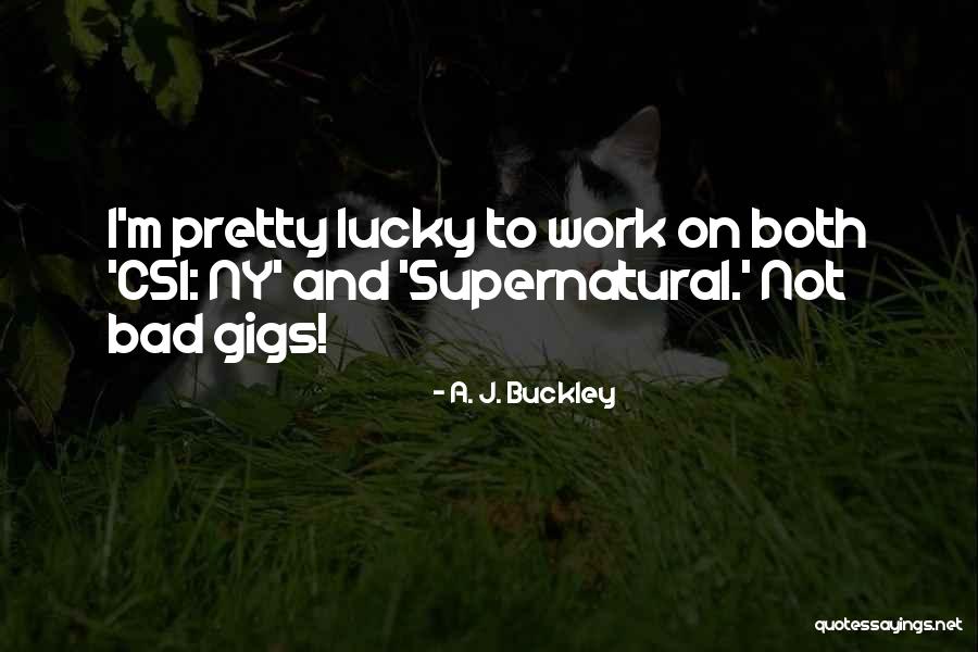 Ny Quotes By A. J. Buckley