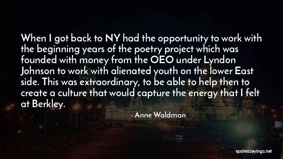 Ny Quotes By Anne Waldman