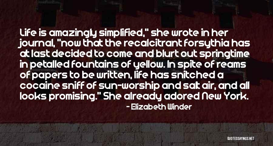 Nyc Quotes By Elizabeth Winder Nyc Quotes By Elizabeth Winder
