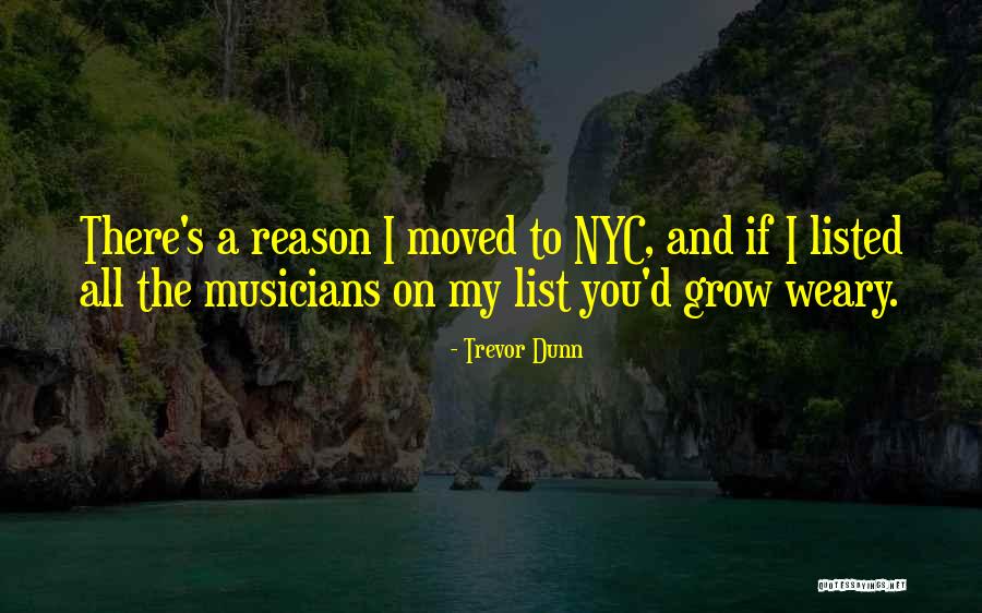 Nyc Quotes By Trevor Dunn Nyc Quotes By Trevor Dunn