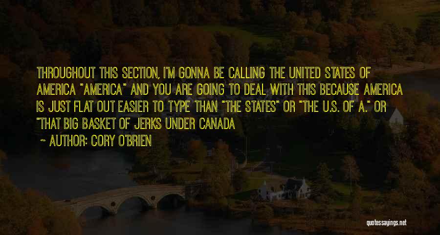 O Canada Quotes By Cory O'Brien