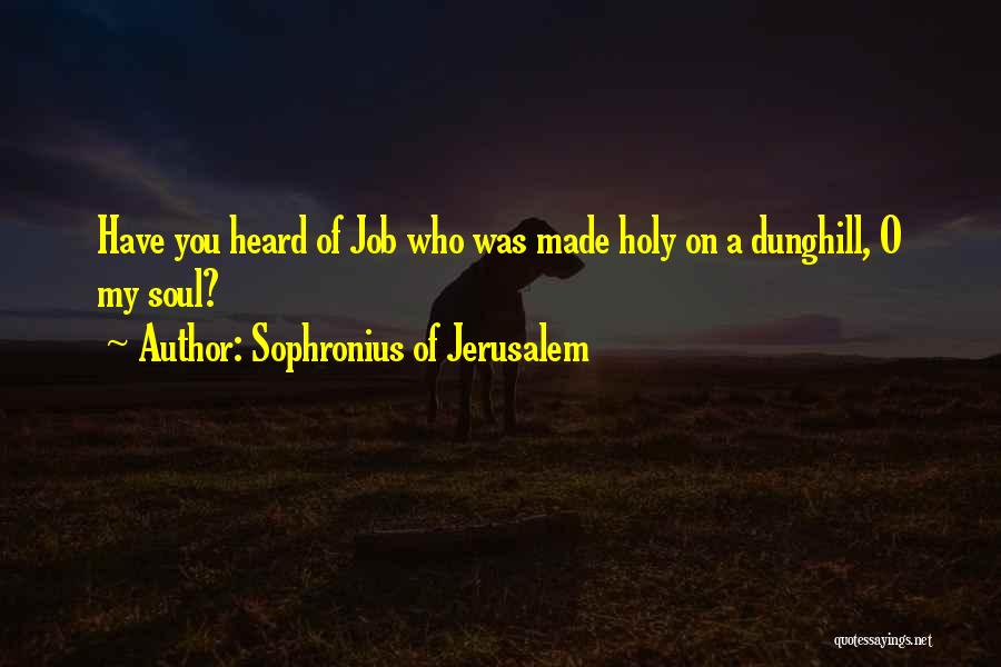 O Jerusalem Quotes By Sophronius Of Jerusalem