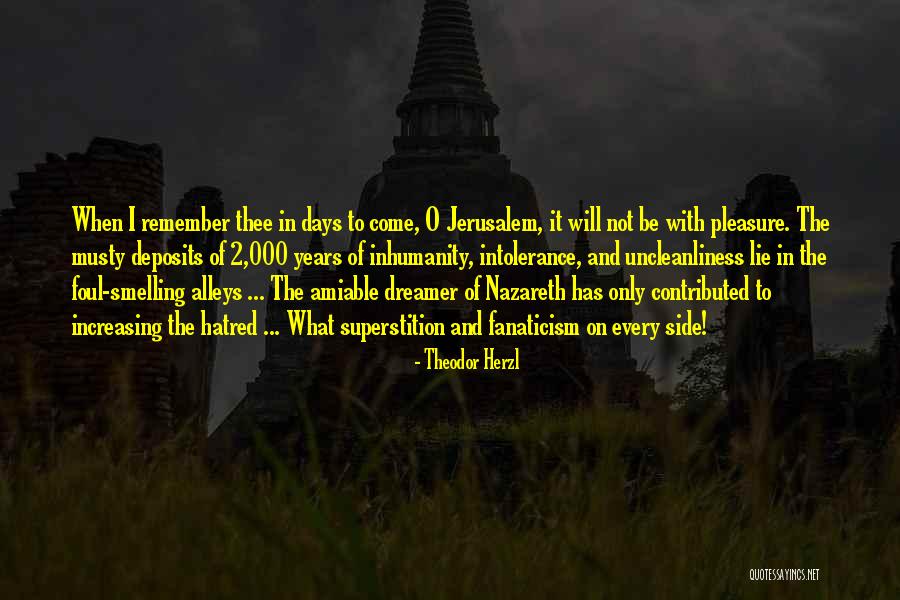 O Jerusalem Quotes By Theodor Herzl