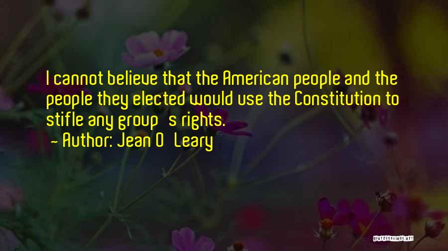 O Leary Quotes By Jean O'Leary