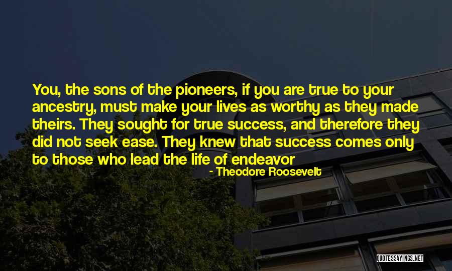 O Pioneers Quotes By Theodore Roosevelt