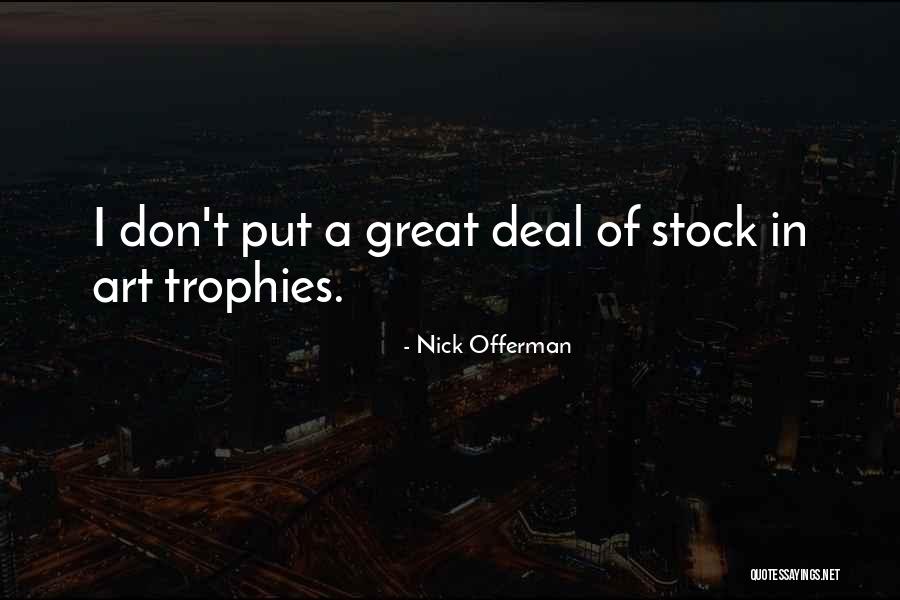 O Stock Quotes By Nick Offerman O Stock Quotes By Nick Offerman