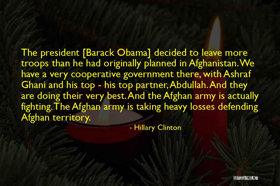 Obama Afghanistan Quotes By Hillary Clinton