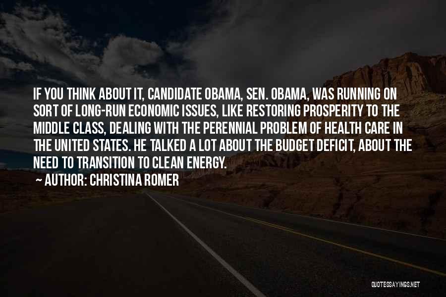 Obama Deficit Quotes By Christina Romer