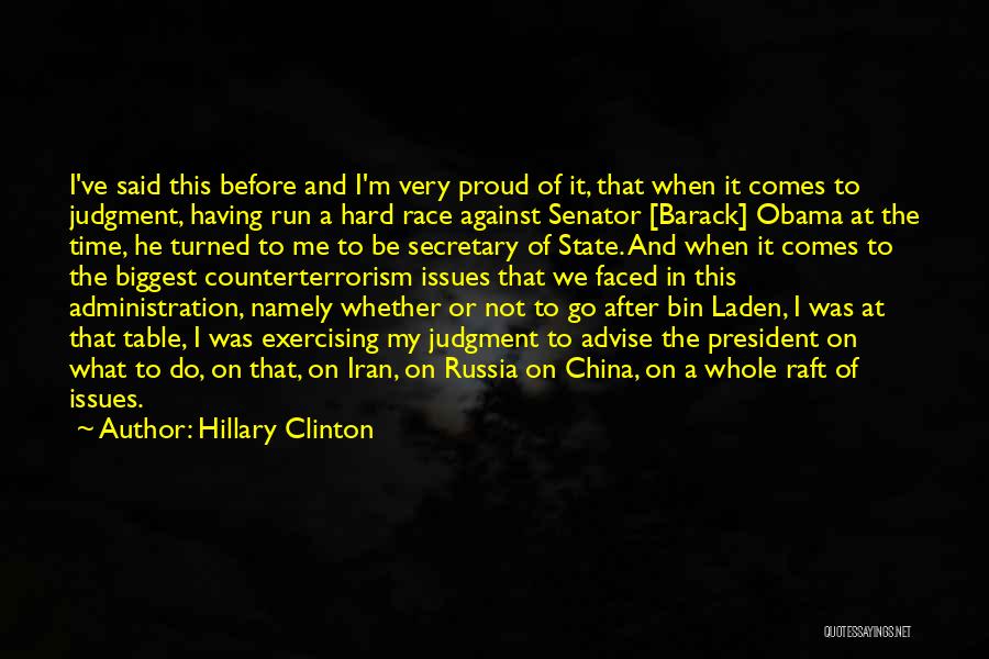 Obama Iran Quotes By Hillary Clinton