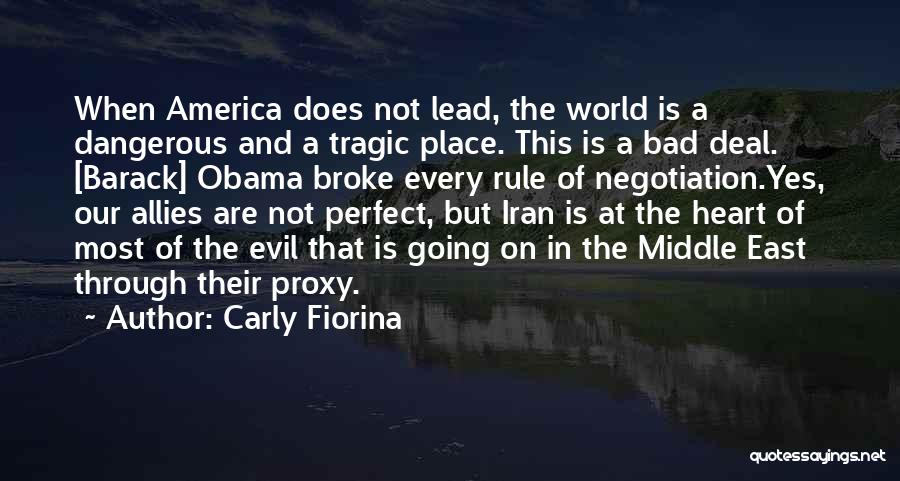 Obama Middle East Quotes By Carly Fiorina