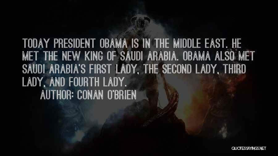 Obama Middle East Quotes By Conan O'Brien