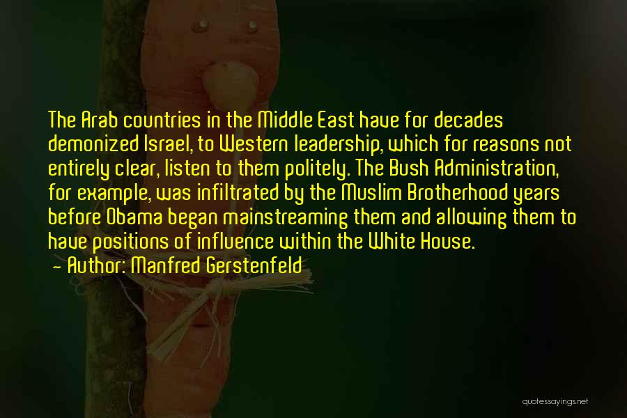 Obama Middle East Quotes By Manfred Gerstenfeld
