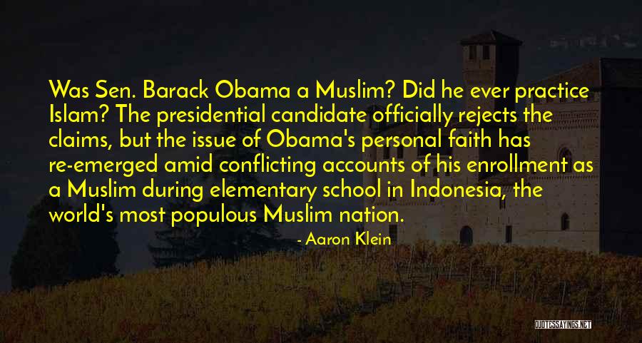 Obama Muslim Quotes By Aaron Klein Obama Muslim Quotes By Aaron Klein