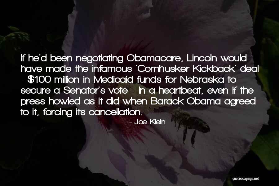 Obama Obamacare Quotes By Joe Klein