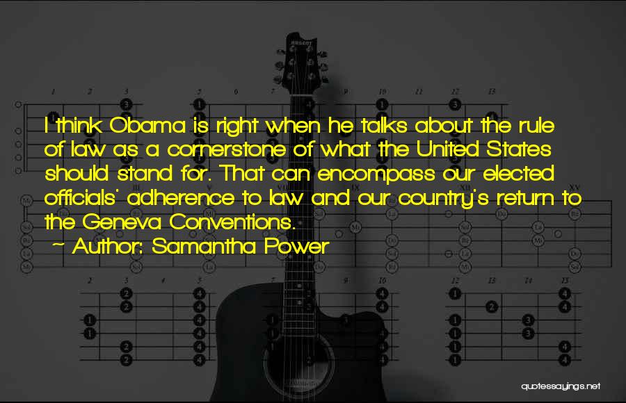 Obama Rule Of Law Quotes By Samantha Power