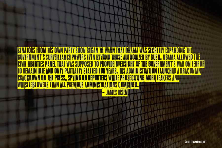 Obama Spying Quotes By James Risen