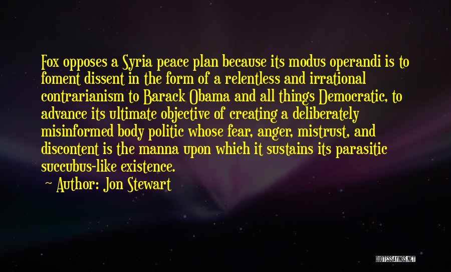 Obama Syria Quotes By Jon Stewart