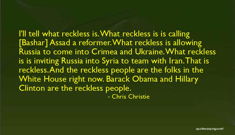 Obama Ukraine Quotes By Chris Christie