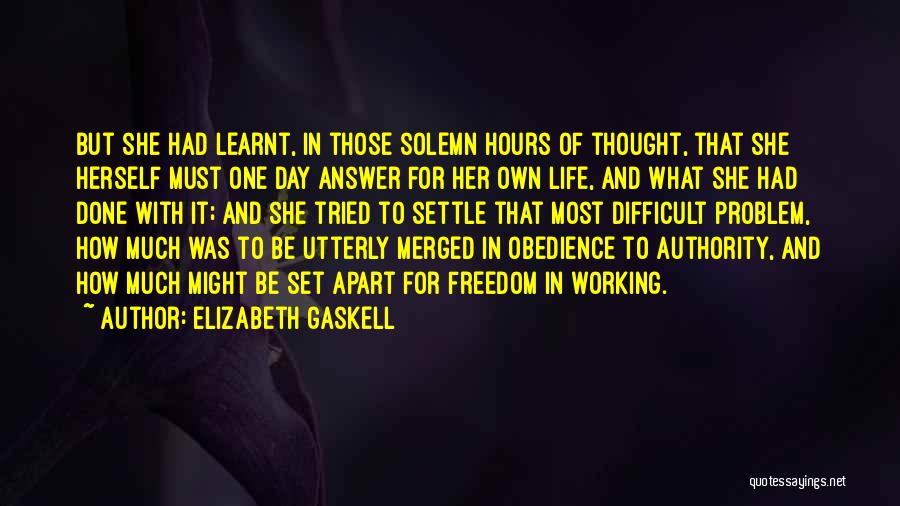 Obedience And Authority Quotes By Elizabeth Gaskell