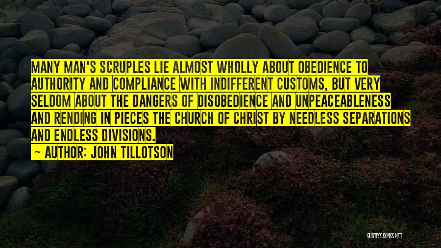 Obedience And Disobedience Quotes By John Tillotson