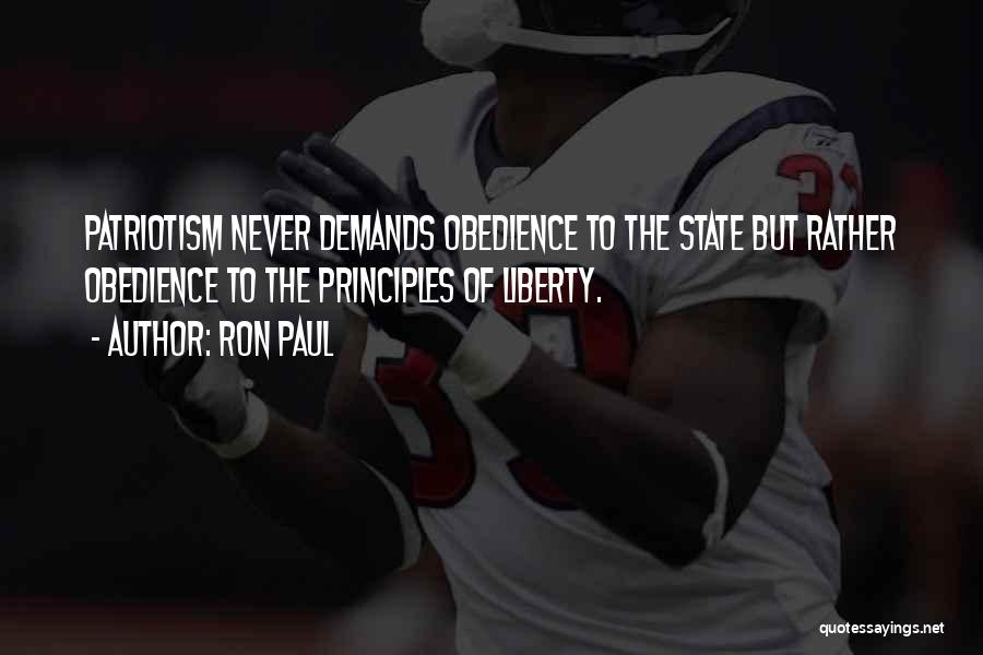 Obedience Quotes By Ron Paul