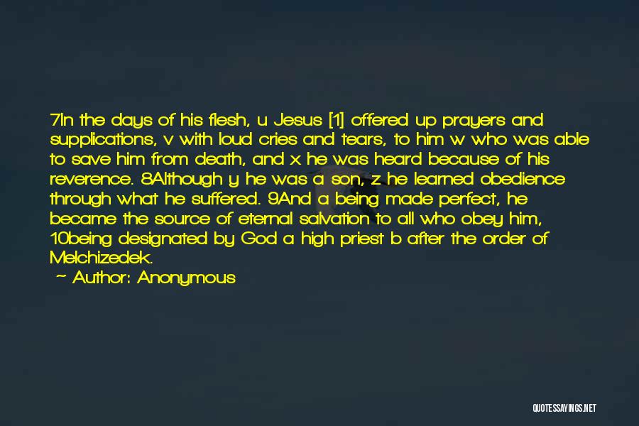 Obedience To Jesus Quotes By Anonymous