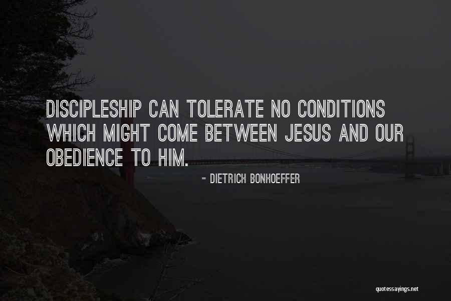 Obedience To Jesus Quotes By Dietrich Bonhoeffer