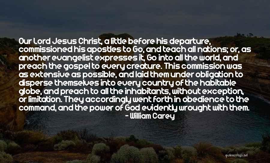 Obedience To Jesus Quotes By William Carey