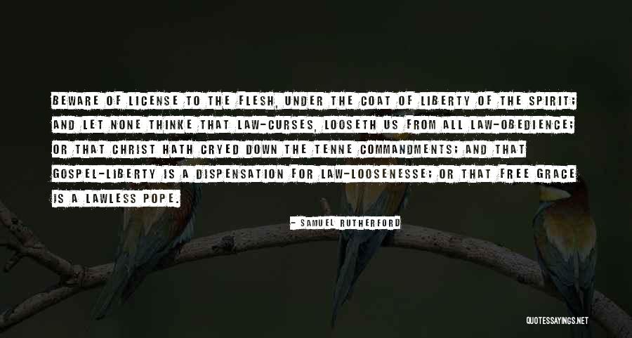Obedience To Law Quotes By Samuel Rutherford Obedience To Law Quotes By Samuel Rutherford