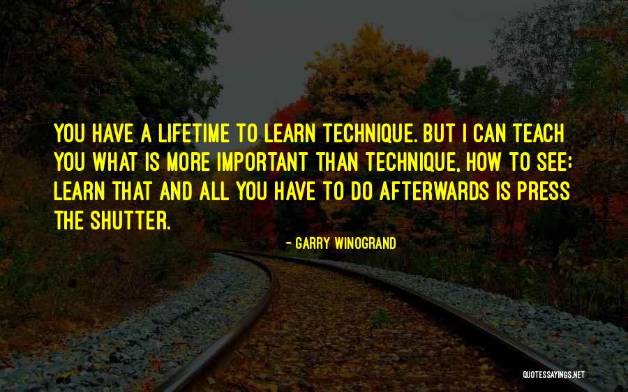 Oberrieden Quotes By Garry Winogrand Oberrieden Quotes By Garry Winogrand
