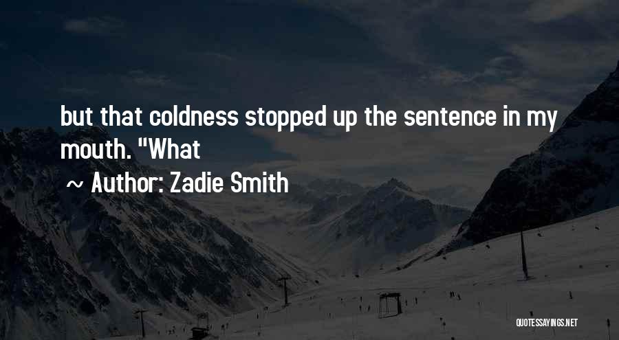 Oberson Canada Quotes By Zadie Smith