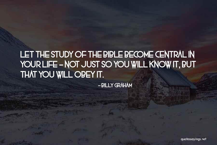 Obey Bible Quotes By Billy Graham