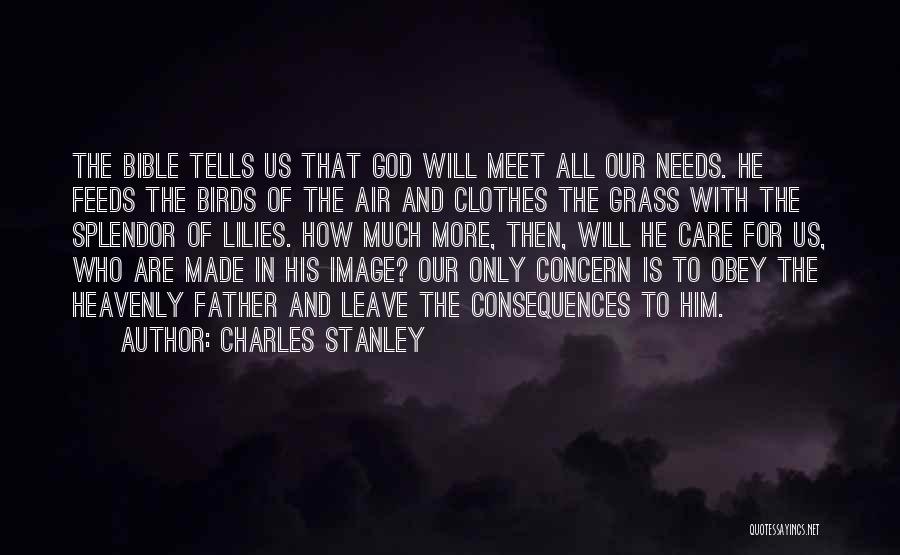 Obey Bible Quotes By Charles Stanley
