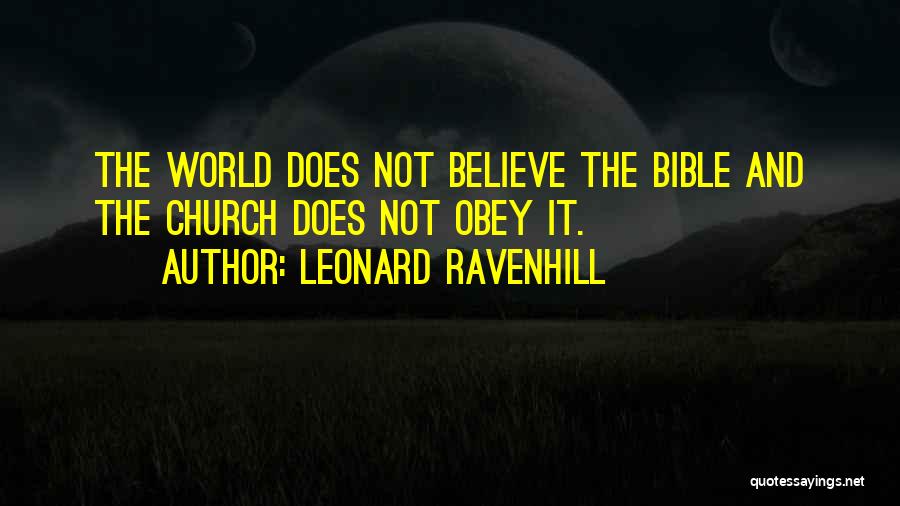 Obey Bible Quotes By Leonard Ravenhill