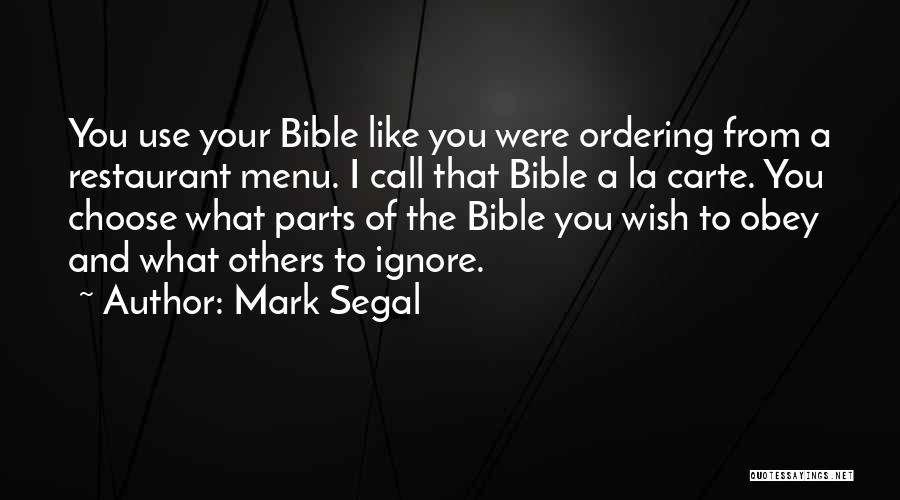 Obey Bible Quotes By Mark Segal