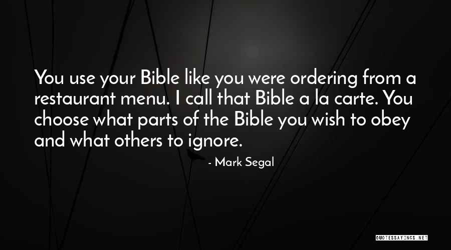 Obey Bible Quotes By Mark Segal