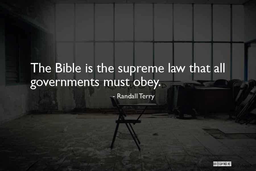 Obey Bible Quotes By Randall Terry