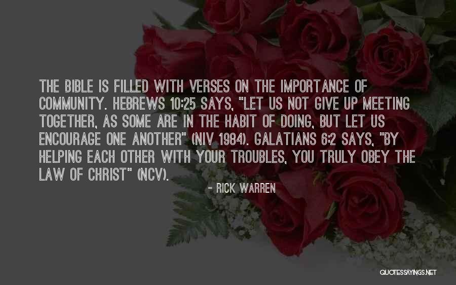 Obey Bible Quotes By Rick Warren