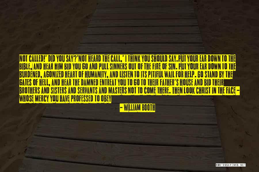 Obey Bible Quotes By William Booth