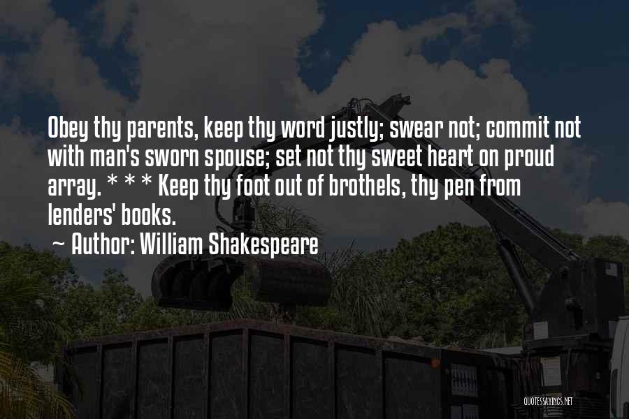 Obey Parents Quotes By William Shakespeare