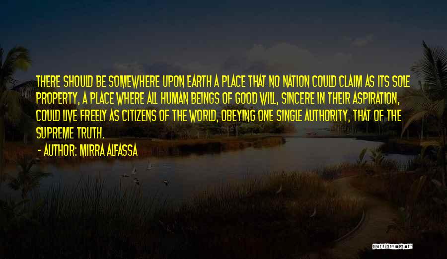 Obeying Authority Quotes By Mirra Alfassa