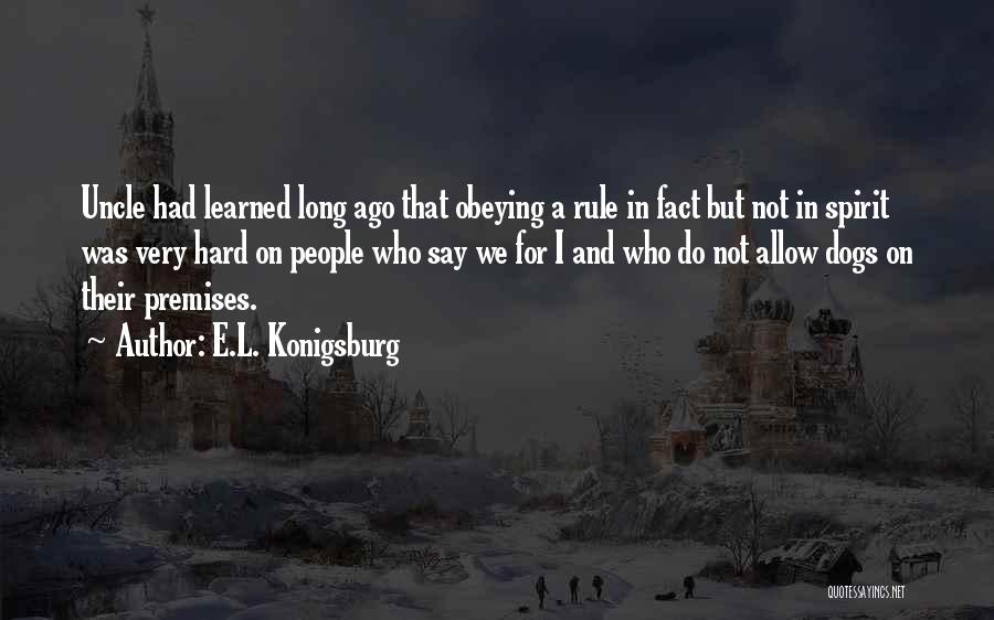Obeying Quotes By E.L. Konigsburg