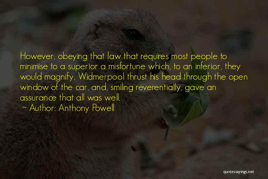 Obeying The Law Quotes By Anthony Powell