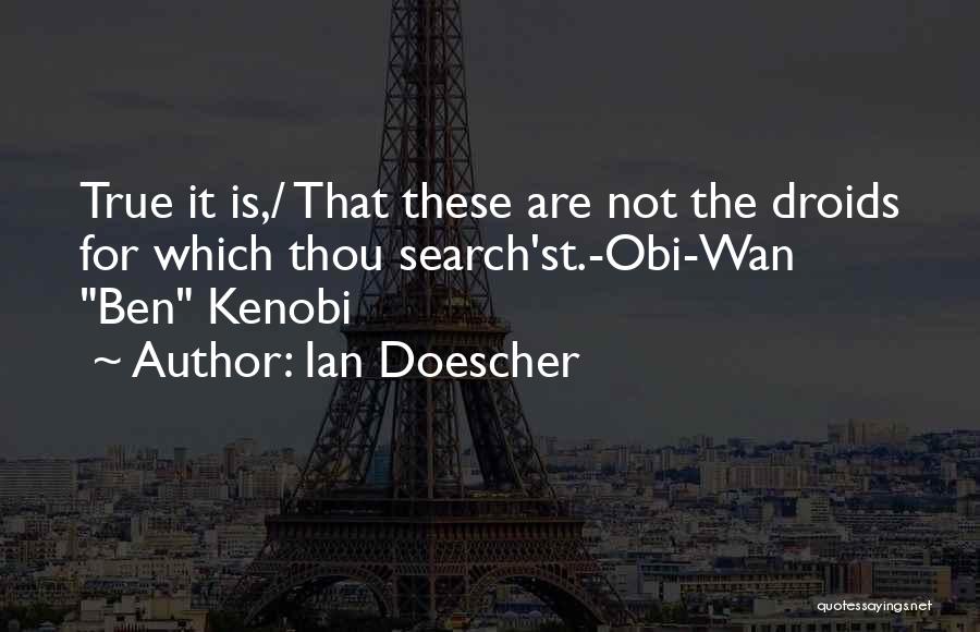 Obi Wan Kenobi Quotes By Ian Doescher