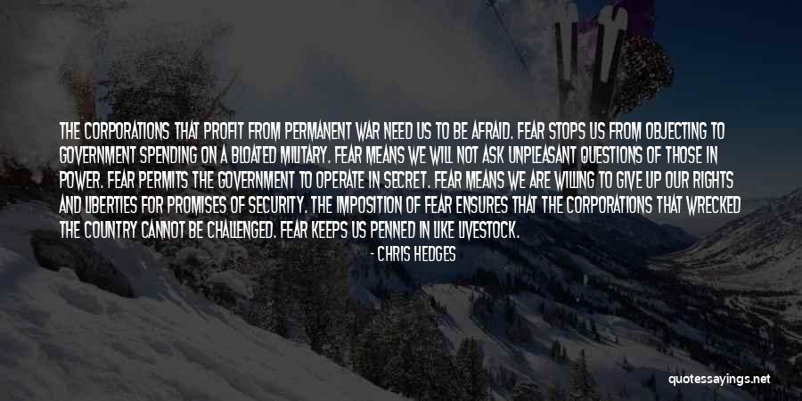 Objecting Quotes By Chris Hedges Objecting Quotes By Chris Hedges