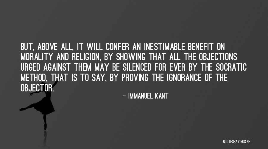 Objections Quotes By Immanuel Kant