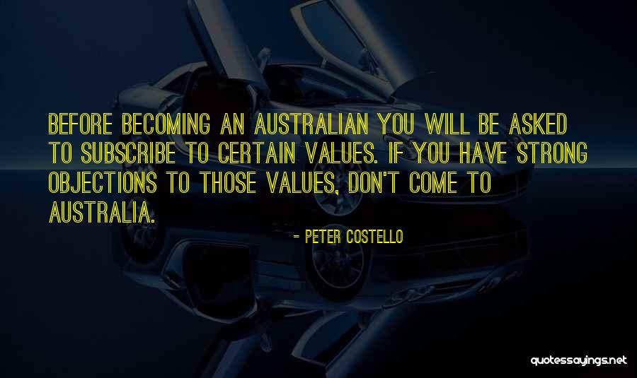 Objections Quotes By Peter Costello