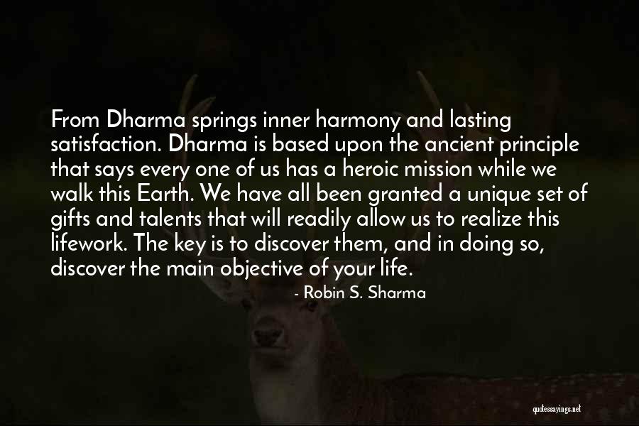 Objective And Key Quotes By Robin S. Sharma Objective And Key Quotes By Robin S. Sharma