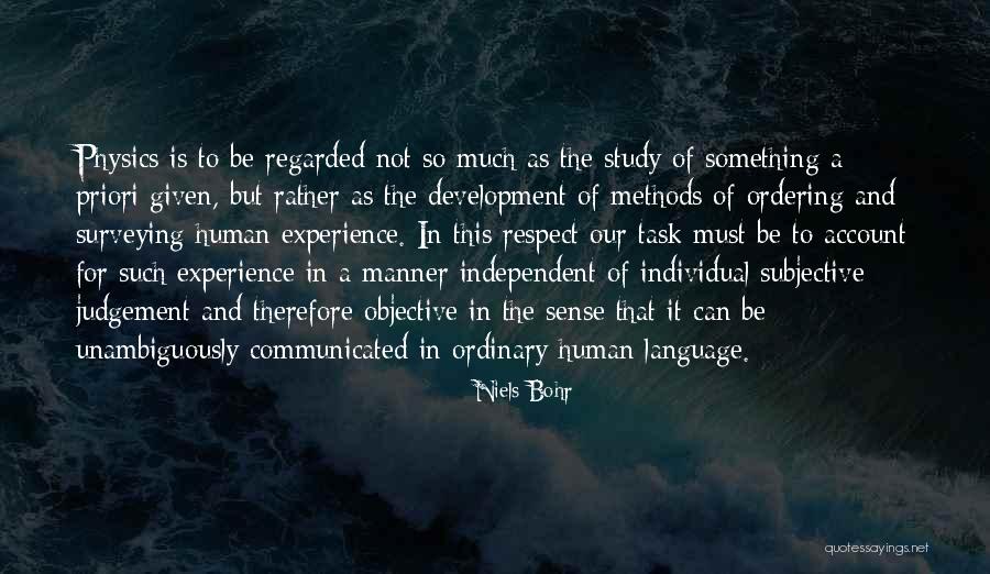 Objective And Task Quotes By Niels Bohr Objective And Task Quotes By Niels Bohr