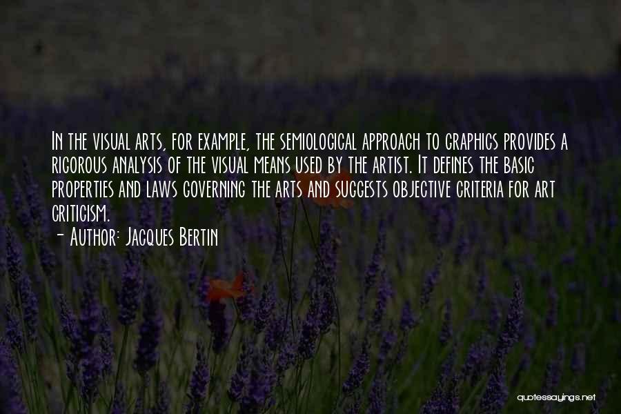 Objective Criticism Quotes By Jacques Bertin